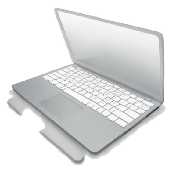 neat and clean Laptop & bckground will be white sticker