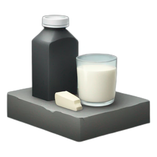 Grave with a bottle of milk sticker