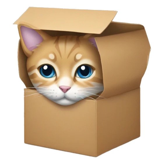 Just a kitty’s face with a box sticker