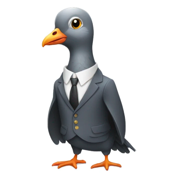 pigeon in a suit sticker