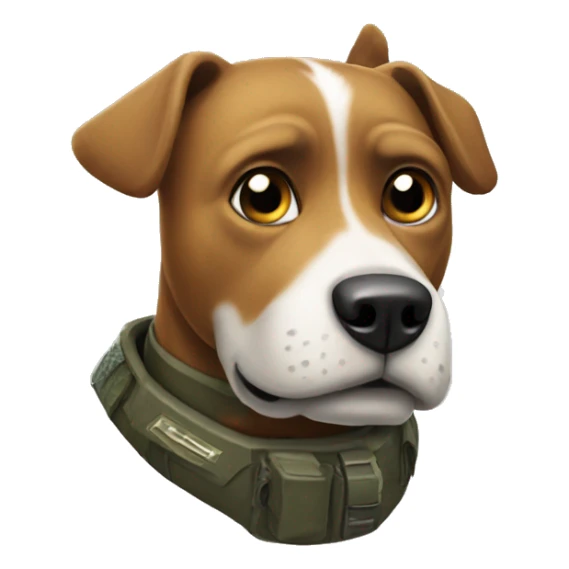 Dog in call of duty theme sticker