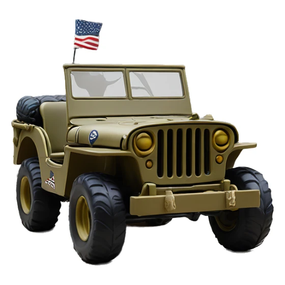 Batgirl’s 1942 Willy’s  army jeep rc car sticker
