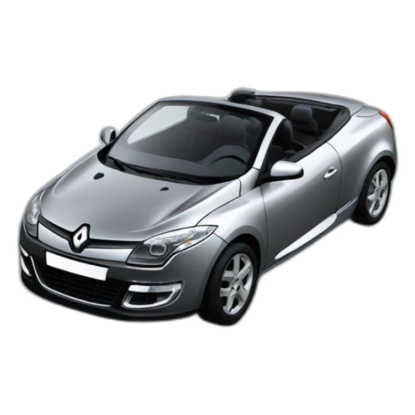 Voiture Renault Megane 2 cc noir sticker