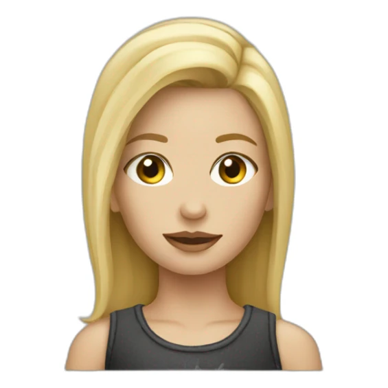 Blonde girl rock drummer sticker