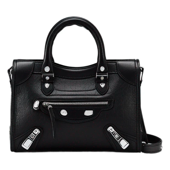 Balenciaga city mini bag in black  sticker