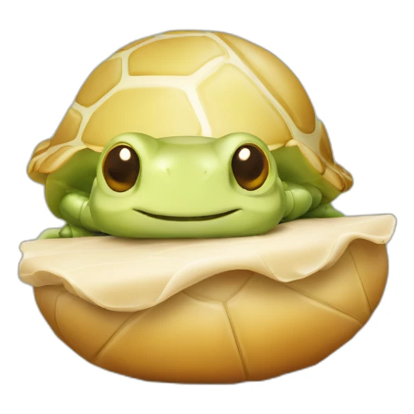 sauterelle sur tortue sticker