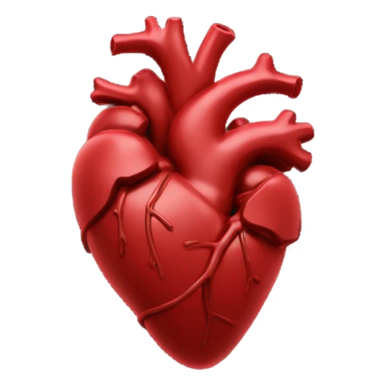 black anatomical heart with red wildflowers sticker