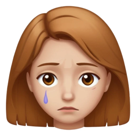 sad emoji with bruise under eye sticker