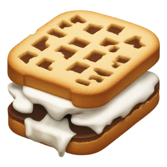 A half eaten ice cream sandwich  sticker