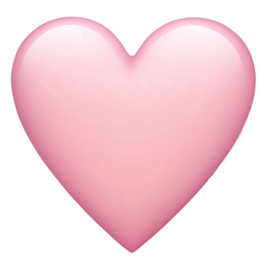 light pink heart sticker