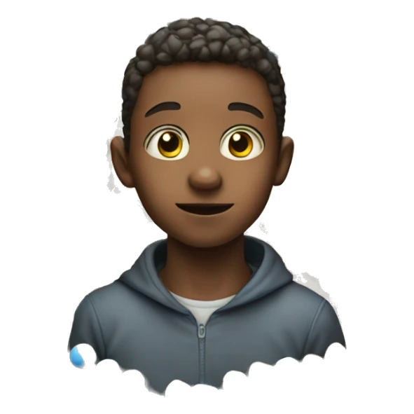 IMAGE OF A BOY WHO IS HARD TO EAT CANDY sticker