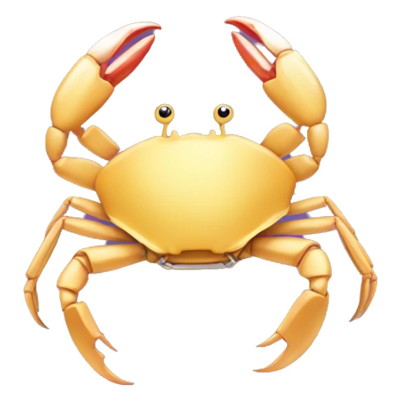 crab with butter and a paperclip sticker