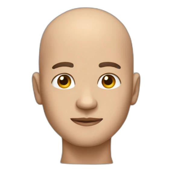 Man with concave chest and no hair sticker