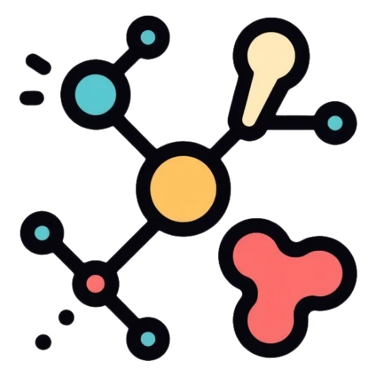 Chemical redox reaction with electron transfer between two atoms sticker
