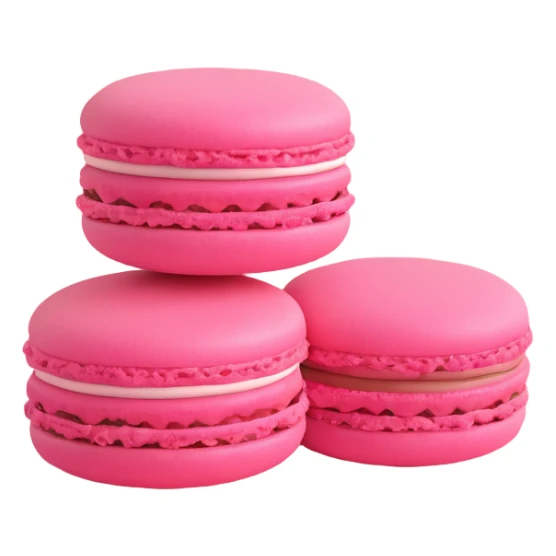 pink macaron sticker