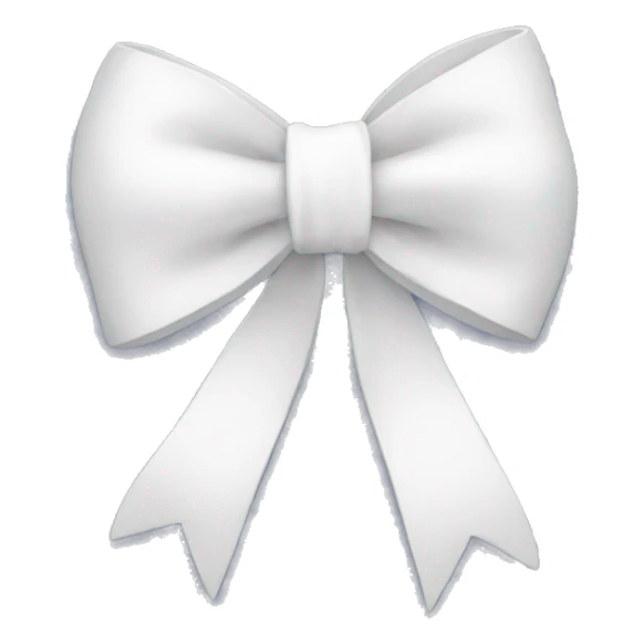 white bow sticker