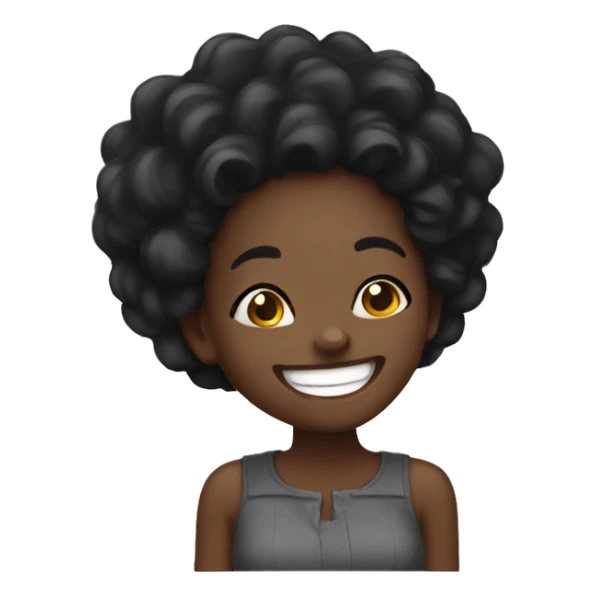 Laughing black girl  sticker
