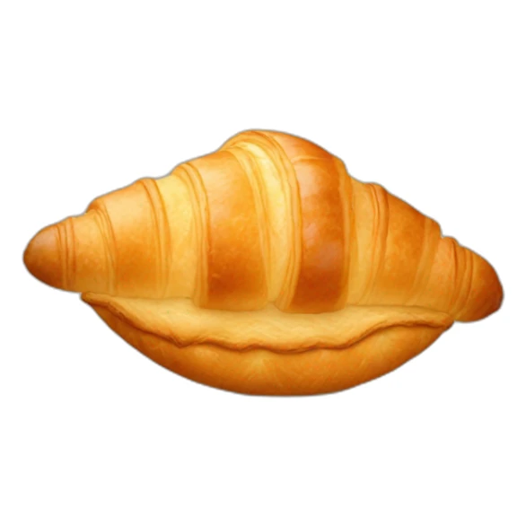 Croissant compass sticker