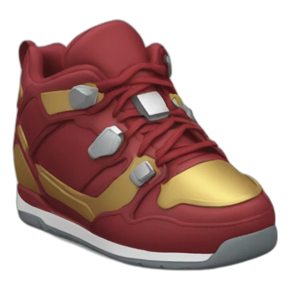 Shoes iron man sticker