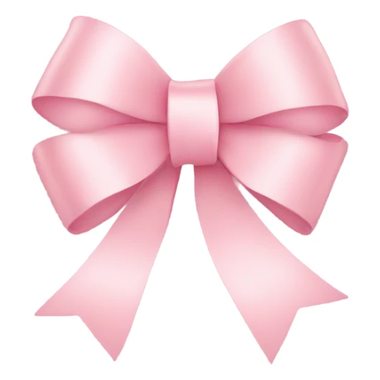 light pink ribbon bow sticker