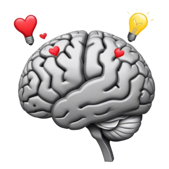 A **human brain** with a **hairnet-like filter (the RAS) covering it**, with some **negative thoughts bouncing off while positive thoughts (hearts, lightbulbs, and opportunity symbols) pass through**. This represents **how you can reprogram your filter to prioritize what serves you**. sticker