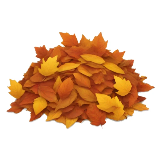 pile of autumn leaves sticker