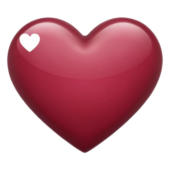 Light maroon heart sticker