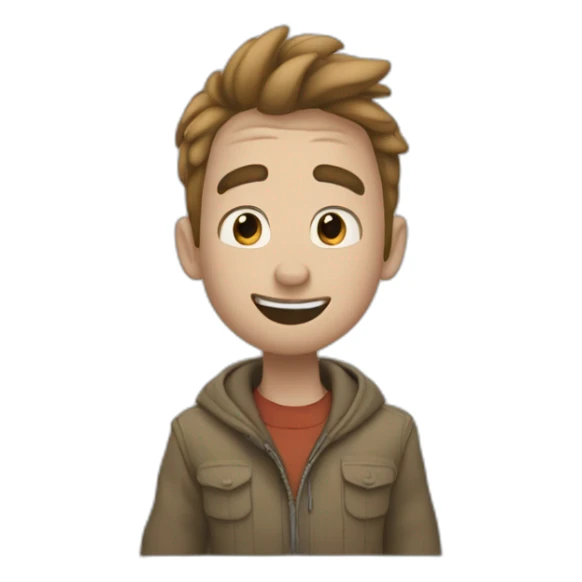 Un mono abrazando a otro mono estilo Disney  sticker