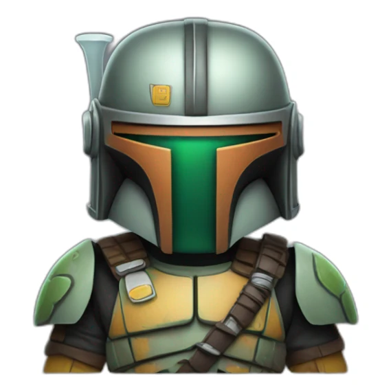 boba warrior sticker