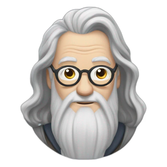 Albus Dumbledore wears a sweatshirt that says "Sude" sticker