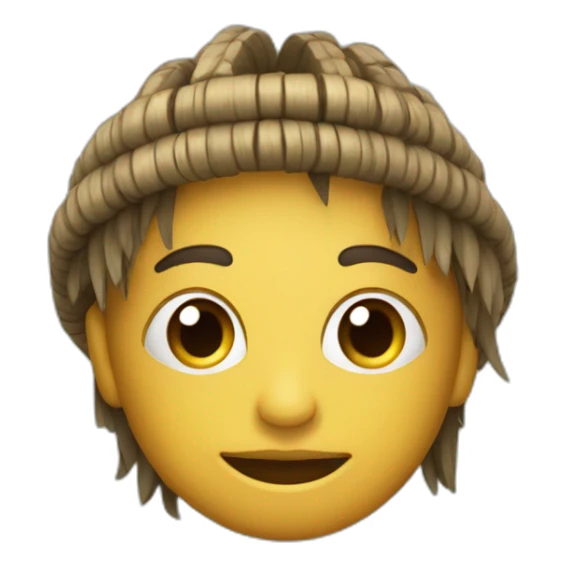 Word guarani with bambous around sticker