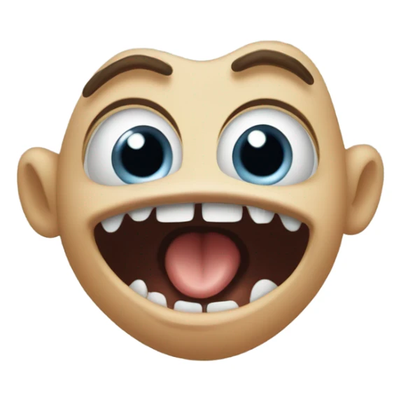 Ice age baby going crazy with eyes and mouth questionably extended sticker