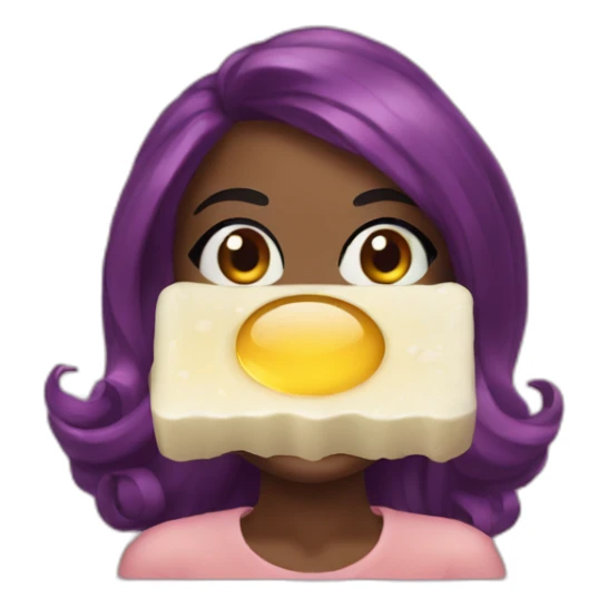 azealia banks with a soap sticker