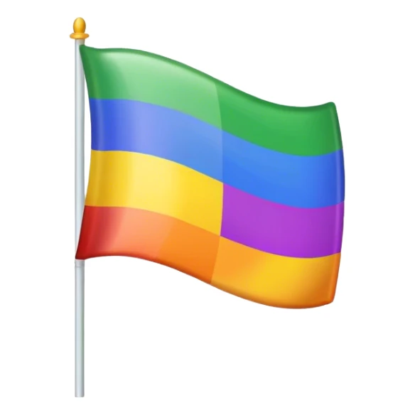 Gay pride emoji flag sticker