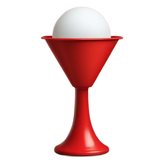 Ping pong ball in air red solo cup sticker