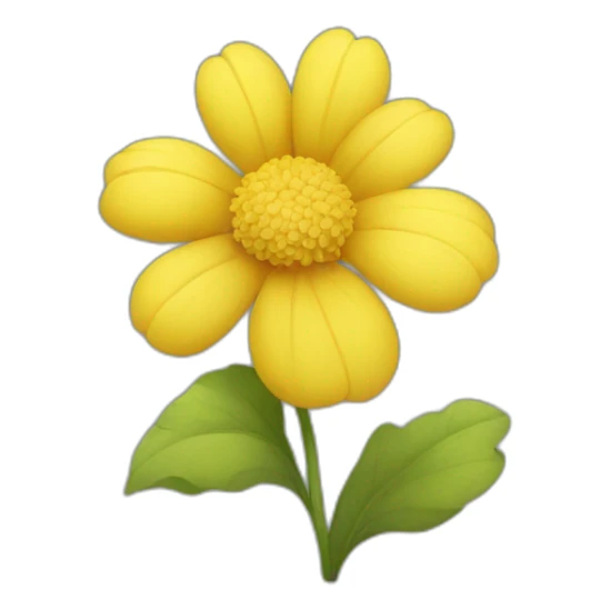 Yellow flower sticker