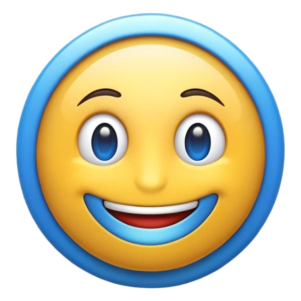 Crea un emoji de verificacion azul sticker