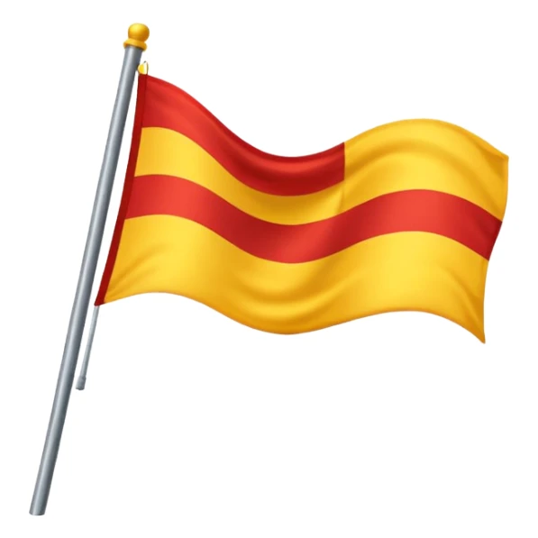 Yellow red flag sticker
