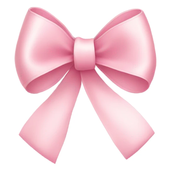 light pink ribbon bow sticker