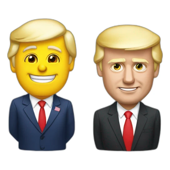 Macron qui dore avec donald trump sticker