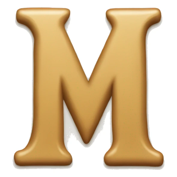 letter m with the letter a in the middle  sticker