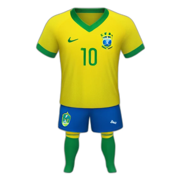 brazil football jersey sticker