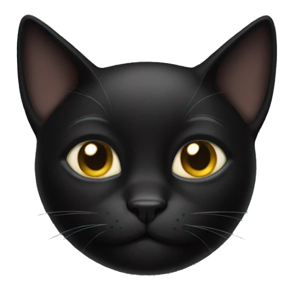 Black cat sticker