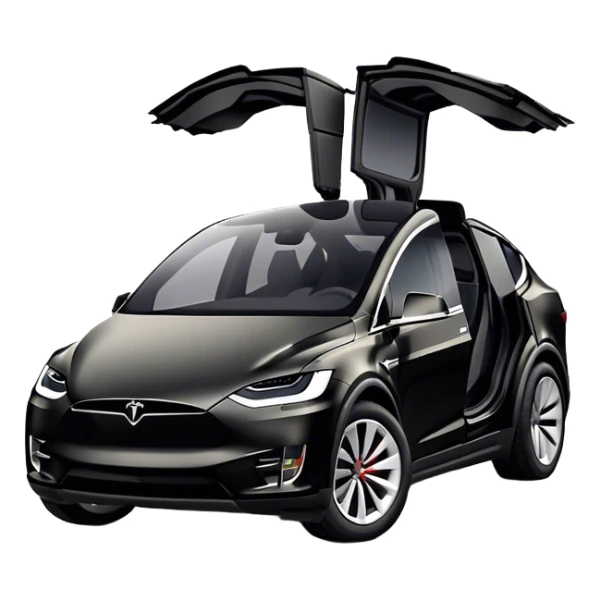 Tesla Model X - Tesla (Model Year: 2022) (Iconic colour: Black) sticker