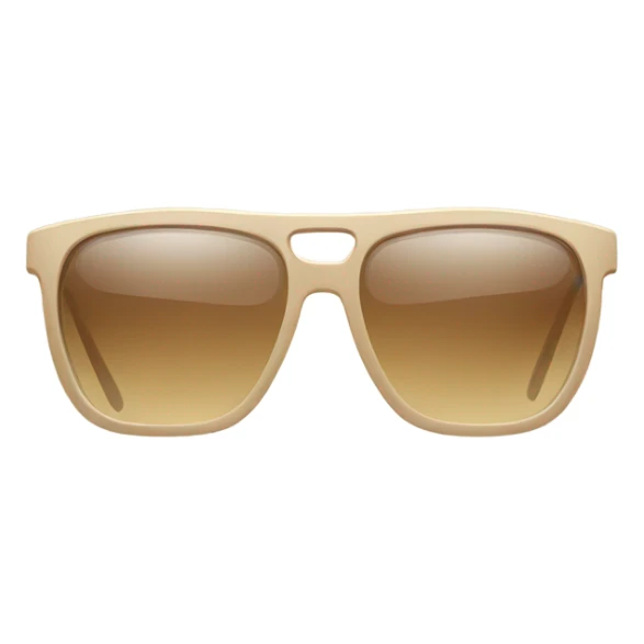 Beige-rimmed sunglasses sticker
