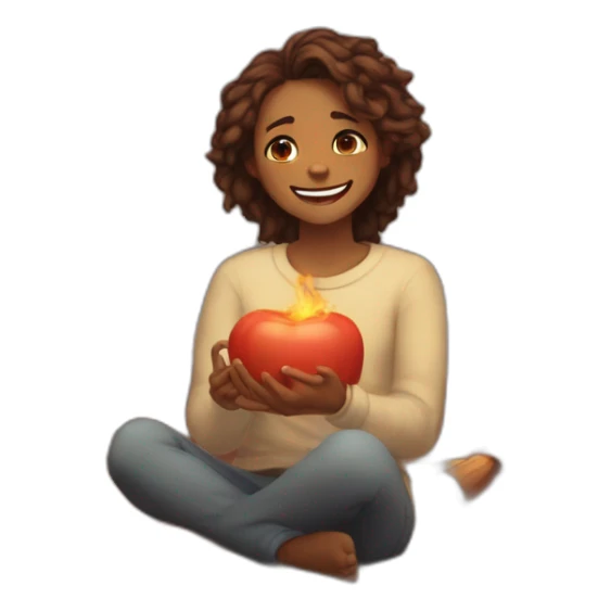 I warmed myself with joy by the fire, all the wounds suddenly bleed again sticker