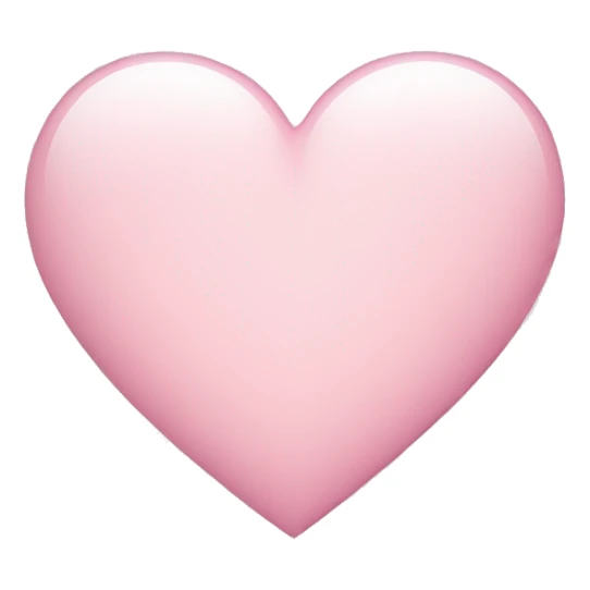 Light light pink heart sticker