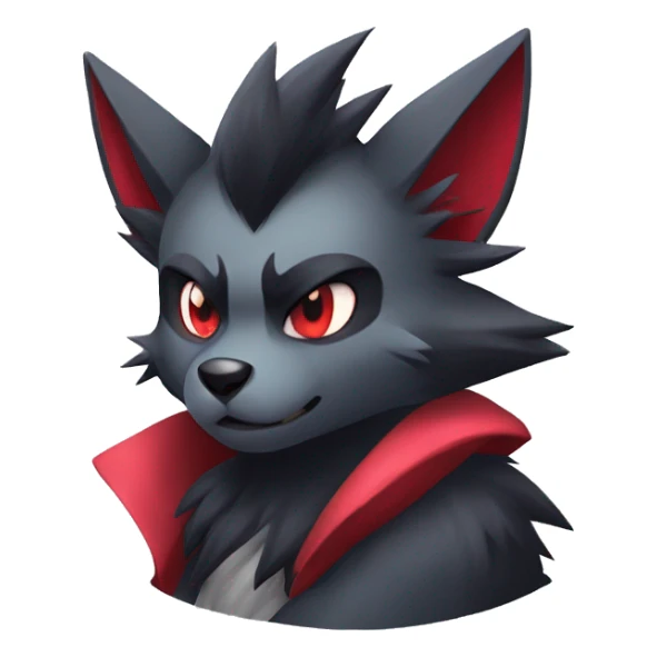 Cool Edgy Zorua-Zoroark-Mightyena sticker