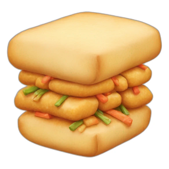 chinese fried food pastel sticker