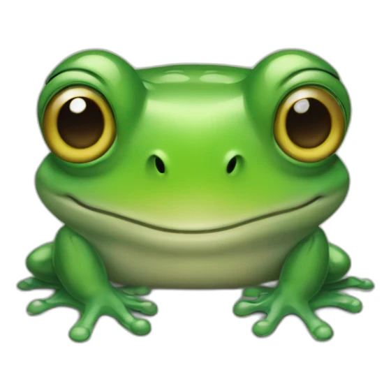 Une grenouille de verre fumant sticker